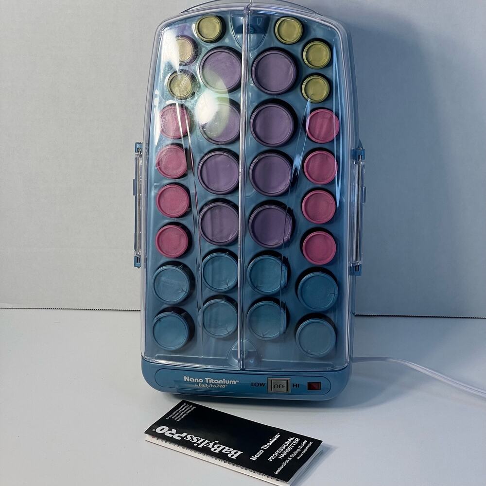 WOW Babyliss Pro Nano Titanium Rollers With 30 Hot Rollers Excellent  Condition